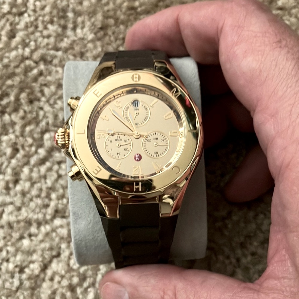 Beautiful Brown Michele watch!